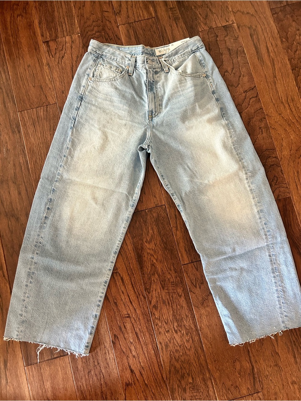 AG Denim Hattie Crop Barrel Jean